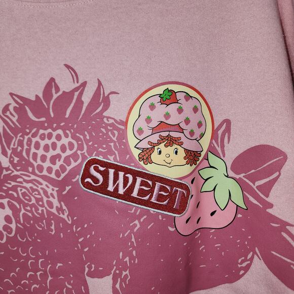 Strawberry shortcake pink sweatshirt size small women's - Picture 2 of 6